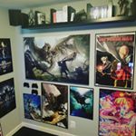 Redoing my office.. got this wall completed #monsterhunter #gaming