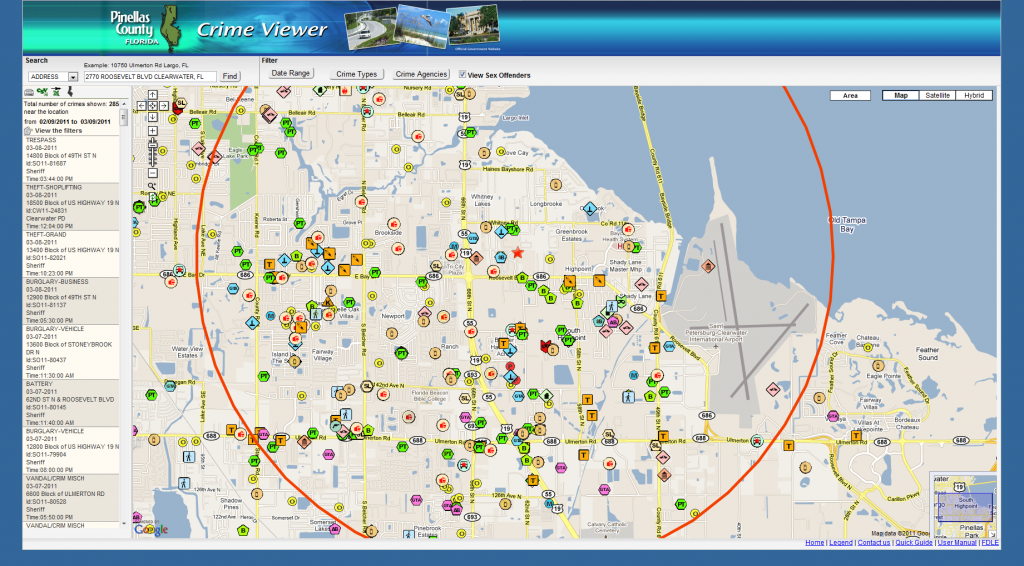 Pinellas County Crime Viewer