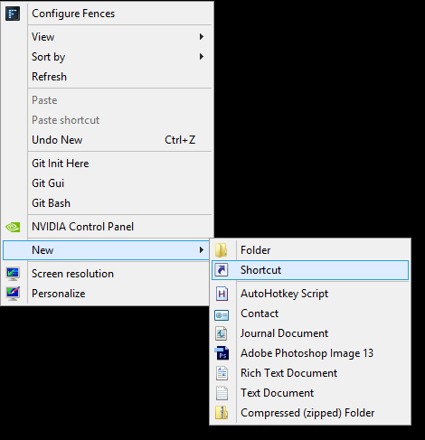 create-new-shortcut